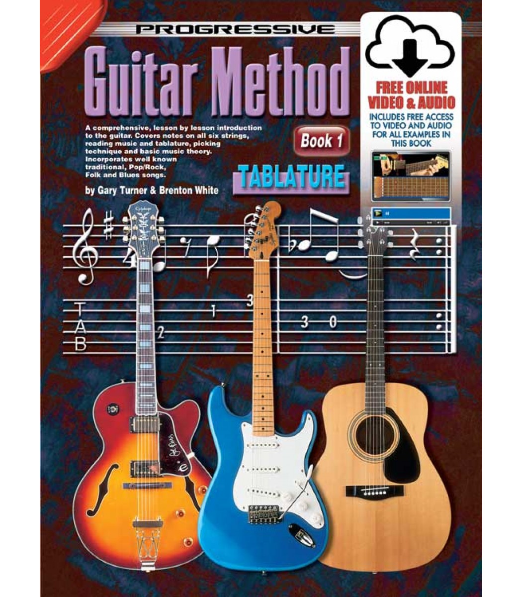 Progressive Guitar Method Book Tablature With Cd And