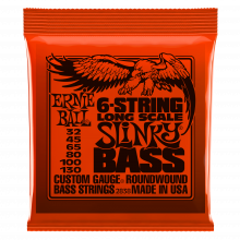 Ernie Ball Slinky Bass Strings - 6 String Set - Long Scale 