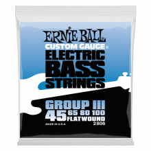 Ernie Ball Flatwound Group III Electric Bass Strings - 45-100
