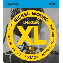 D'Addario EXL125 Nickel Wound 9-46 Electric Guitar Strings
