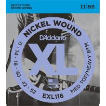 D'Addario EXL116 Nickel Wound 11-52 Electric Guitar Strings