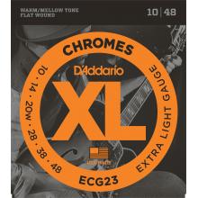 D'Addario ECG23 Chromes Flatwound Strings - Extra Light 10-48