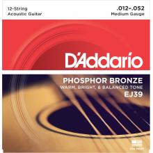 D'Addario EJ39 12-String Phosphor Bronze - Medium 12-52