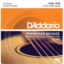 D'Addario EJ41 12-String Phosphor Bronze - Extra Light 9-45