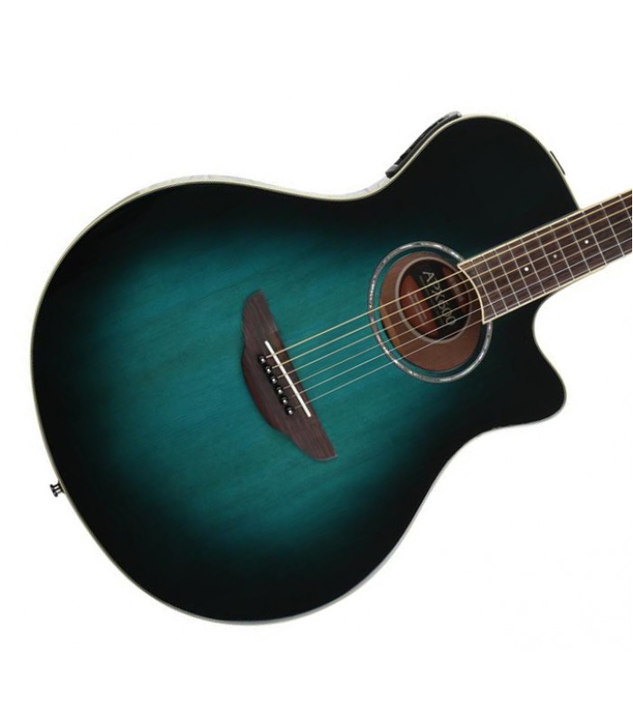 Yamaha APX600 Thin-line Acoustic/Electric Guitar - Oriental Blue Burst