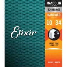 Elixir Nanoweb 10-34 Mandolin Strings
