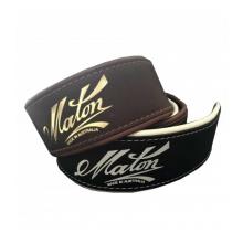 Maton Deluxe Two-Tone Padded Leather Strap - Brown Leather