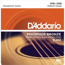 D'Addario EJ42 16-56 Resophonic Guitar 16-56