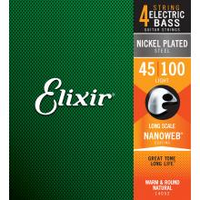 Elixir Nanoweb Bass Strings 45-100