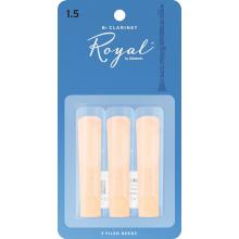 Royal Clarinet Reeds - Size 1.5 - 3 Pack