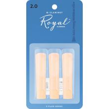 Rico Royal Clarinet Reeds - Size 2 - 3 Pack