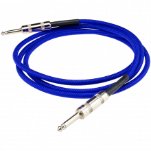 Dimarzio 10ft Braided Instrument Cable - Electric Blue