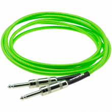 Dimarzio 10ft Braided Instrument Cable - Neon Green