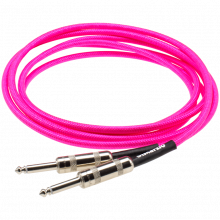 Dimarzio 10ft Braided Instrument Cable - Neon Pink