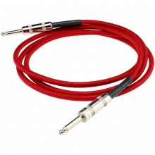 Dimarzio 10ft Braided Instrument Cable - Red