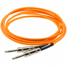 Dimarzio 18ft Braided Instrument Cable - Neon Orange