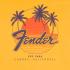 Fender Palm Sunshine Unisex T-Shirt in Marigold - Large