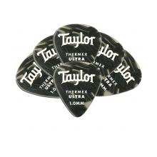Taylor Premium Darktone 351 Thermex Ultra Guitar Picks - Black Onyx - 6 pack - 1.0 mm