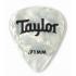 Taylor Celluloid 351 Guitar Picks - White Pearl - 12 pack - .71mm Medium