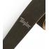 Taylor Suede Guitar Strap with Embroidered Logo - Black - 2.5"