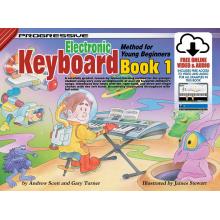 Progressive Keyboard Book 1 for Young Beginners Book - Online Video & Audio