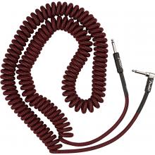 Fender Professional Series Coil Cable 30ft - Red Tweed