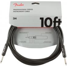 Fender Professional Series Instrument Cable - 10' Black - Straight to Straight