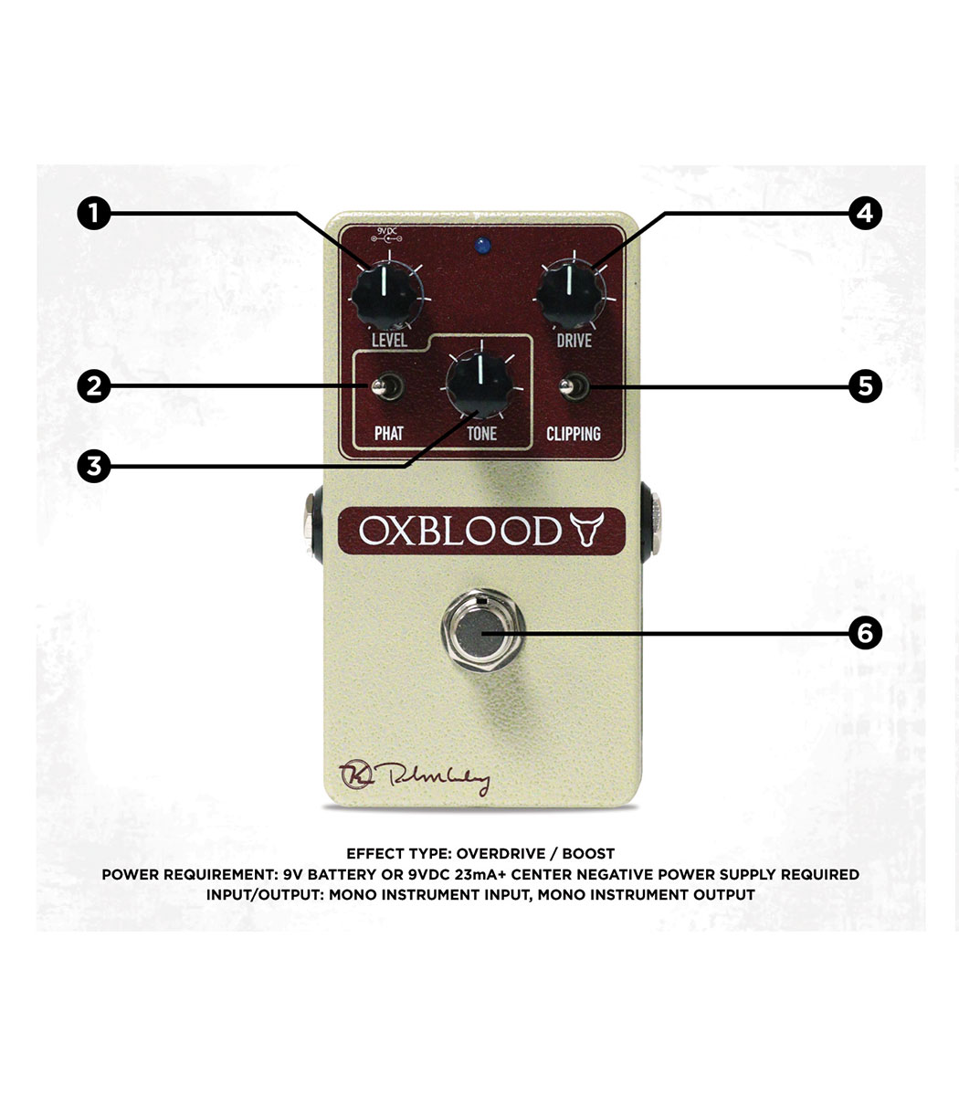 Keeley Oxblood Overdrive Effect Pedal 