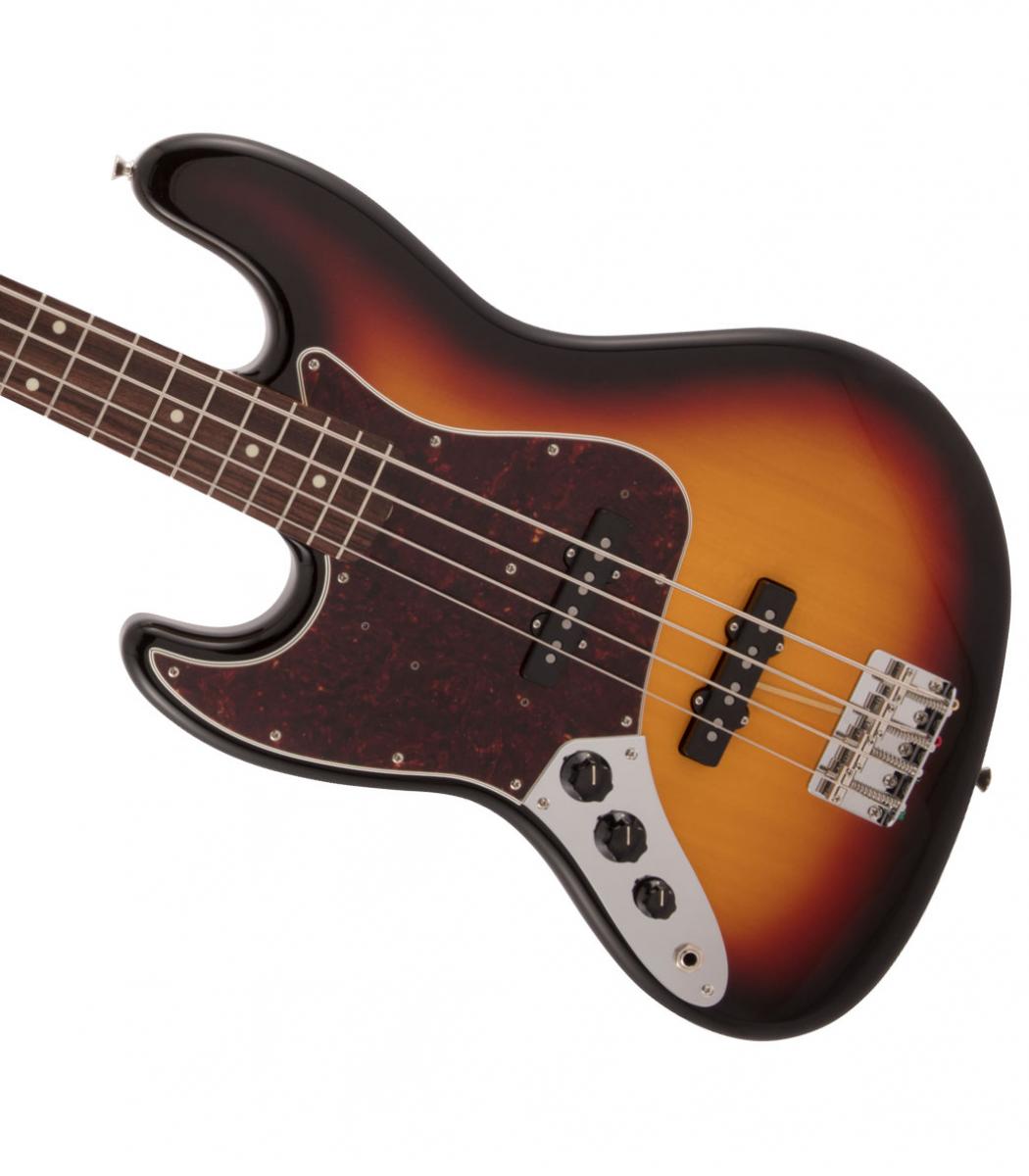 Fender Traditional 60s Jazz Bass - Made in Japan - 3-Color Sunburst - LEFT  HANDED