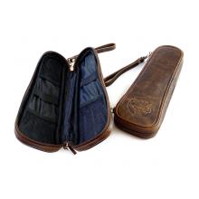 The Wolfmeister Leather Accessories Pouch - Dark Brown