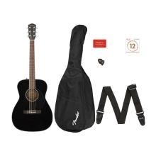Fender CC-60S Solid Top Concert Acoustic Pack V2 - Black