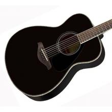 Yamaha FS820 Small Body Acoustic Guitar - Gloss Black  
