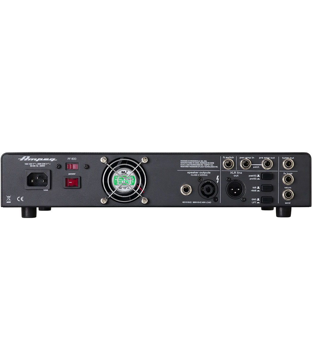 Ampeg PF800 Portaflex 800W Class D Bass Head Amplifier 