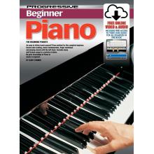 Progressive Beginner Piano Book - with Online Video & Audio