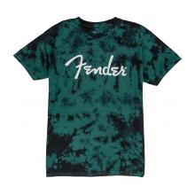 Fender Tie-Dye Logo T-Shirt in Blue - Medium