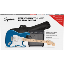 Squier Affinity Series Stratocaster HSS Beginners Pack in Lake Placid Blue