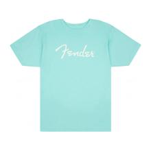 Fender Spaghetti Logo T-Shirt - Daphne Blue - LARGE