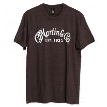 Martin Logo T-Shirt - Heather Brown - MEDIUM