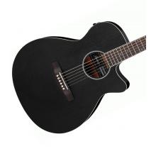 Ibanez AEG7 WK OPN Acoustic Electric Guitar - Weathered Black Open Pore Finish