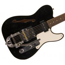 Fender Custom Shop Limited Edition P90 Tele Thinline - Journeyman Relic Aged Black