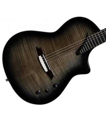 Katoh Crossover Series Hispania Electric Nylon String Classical Guitar with gigbag -Trans Black